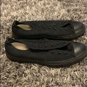 Converse all black size W9 M7